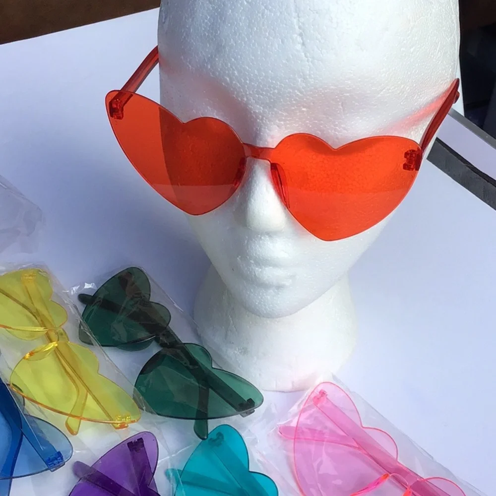NEW Heart Shaped Glasses 8pk Party Favors Accessories Colorful Eyewear